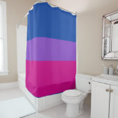 Rideaux De Douche Fierté bisexuelle, Gras, FIERTÉ LGBTQ (En situation)