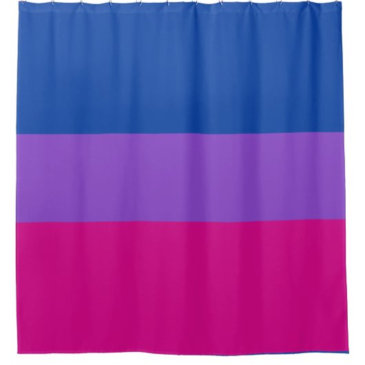 Rideaux De Douche Fierté bisexuelle, Gras, FIERTÉ LGBTQ (Devant)