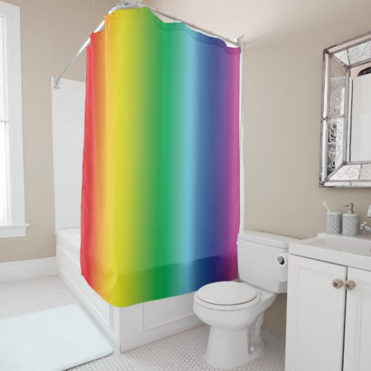 Rideaux De Douche Fierté lgbtq lgbt arc-en-ciel couleurs drapeau gay (En situation)