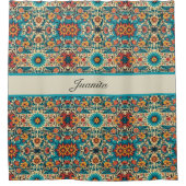 Rideaux De Douche Fiesta Blooms personnalisable (Devant)