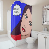 Rideaux De Douche Fille de bandes dessinées #14 (En situation)