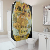 Rideaux De Douche Fille Garçon Fête d'anniversaire 2024 Maman Papa D (En situation)