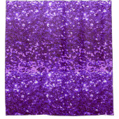 Rideaux De Douche Fille Violet Parties scintillant Bling Glam modern (Devant)