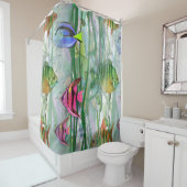 Rideaux De Douche Fishies tropical (En situation)