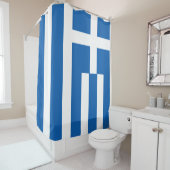 Rideaux De Douche Flag de Greece (En situation)