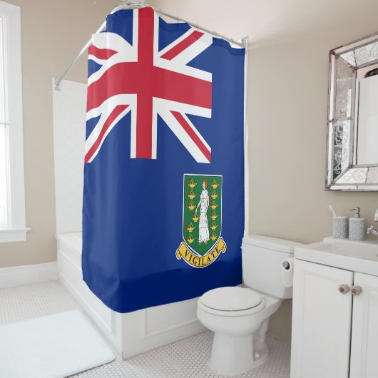 Rideaux De Douche Flag des îles Vierges britanniques (En situation)