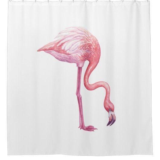 Rideaux De Douche Flamant rose (Devant)