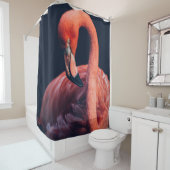 Rideaux De Douche Flamant rose (En situation)