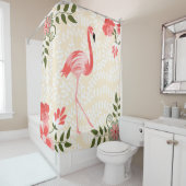 Rideaux De Douche Flamant rose (En situation)