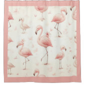Rideaux De Douche Flamant rose coupé (Devant)