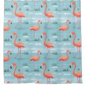 Rideaux De Douche Flamant rose Motif (Devant)