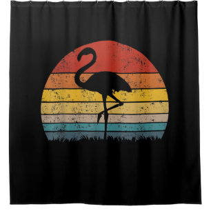 Rideaux De Douche Flamant rose Sunset Flamant rose cadeau