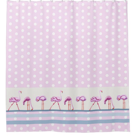 Rideaux De Douche Flamants roses (Devant)
