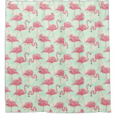 Rideaux De Douche Flamants roses Pink Pastel Tropical (Devant)