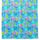 Rideaux De Douche Flambeaux de Noël (Devant)