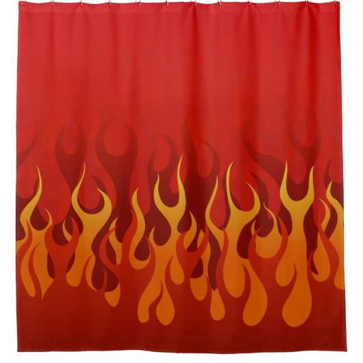 Rideaux De Douche Flames Kustom (Devant)
