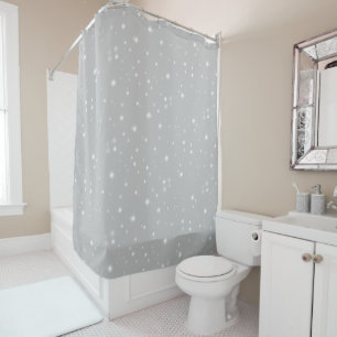 Rideaux De Douche Flamme gris argenté