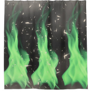 Rideaux De Douche Flamme verte