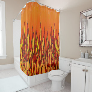 Rideaux De Douche Flammes d'incendie