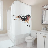 Rideaux De Douche Flammes du cheval, Logo du cheval, Cheval (En situation)