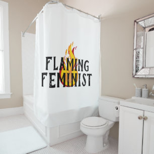 Rideaux De Douche Flammes féministes flamboyantes RBG Flames 20