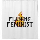 Rideaux De Douche Flammes féministes flamboyantes RBG Flames 20 (Devant)