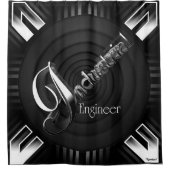 Rideaux De Douche Flare Déco Ingénieur Industriel (Devant)