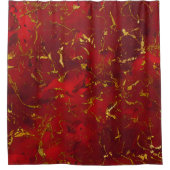 Rideaux De Douche Flèche rouge et or (Devant)