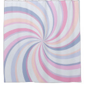 Rideaux De Douche Flèches bleu rose pêche (Devant)