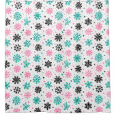 Rideaux De Douche Flèches de neige rétro (Devant)