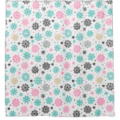 Rideaux De Douche Flèches de neige rétro (Devant)