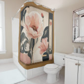 Rideaux De Douche "Fleur abstraite" (En situation)