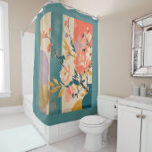 Rideaux De Douche "Fleur abstraite" (En situation)