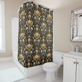 Rideaux De Douche Fleur baroque (En situation)