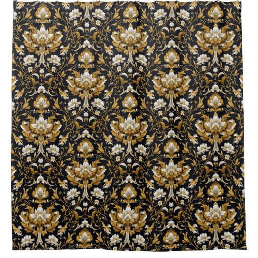 Rideaux De Douche Fleur baroque (Devant)