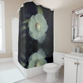 Rideaux De Douche Fleur blanche (En situation)