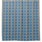 Rideaux De Douche Fleur bleue (Devant)