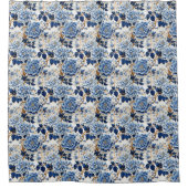 Rideaux De Douche Fleur Bleue (Devant)