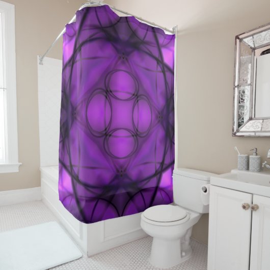 Rideaux De Douche Fleur crépusculaire (En situation)