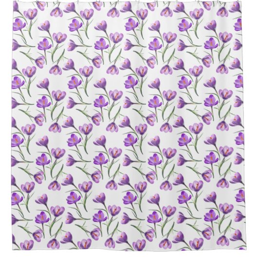 Rideaux De Douche Fleur Crocus (Devant)