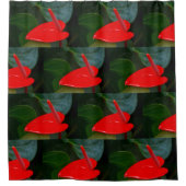 Rideaux De Douche Fleur d'anthruit rouge (Devant)