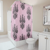 Rideaux De Douche Fleur de Lis (En situation)