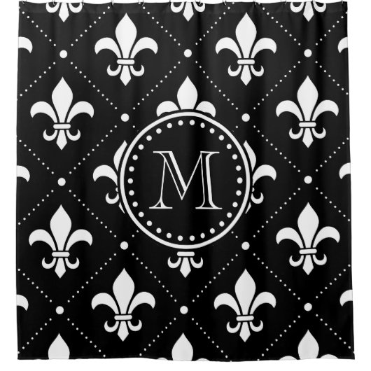Rideaux De Douche Fleur De Lis Pattern (Devant)