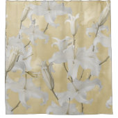 Rideaux De Douche Fleur de Lys Blanc Glam 3a (Devant)