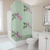 Rideaux De Douche Fleur de science de chimie rose Clarkia (En situation)