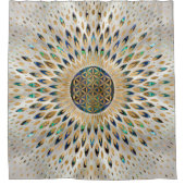 Rideaux De Douche Fleur de vie - Abalone Shell et Pearl (Devant)