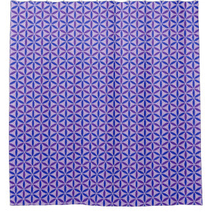 Rideaux De Douche Fleur de vie - motif de timbre - BG 4