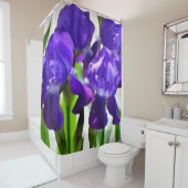 Rideaux De Douche Fleur d'Iris pourpre (En situation)