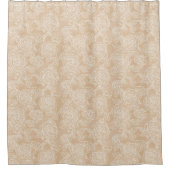 Rideaux De Douche Fleur Élégante de Rose Blanche (Devant)