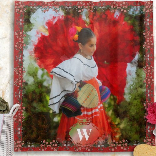 Rideaux De Douche Fleur Fiesta 2555